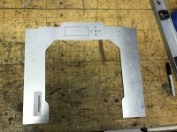 aluminum cut-out.  edges were cleaned up with a 1" belt sander
